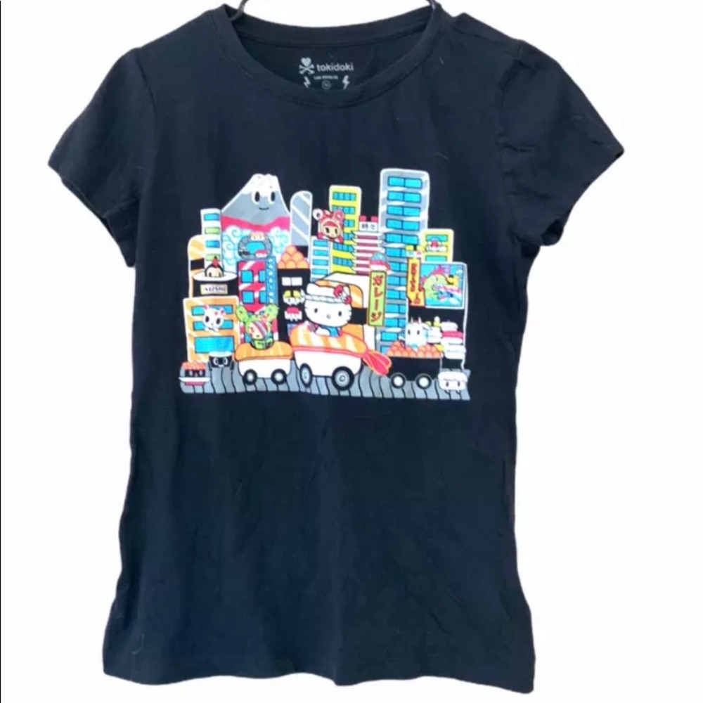 Tokidoki hello kitty sushi car shirt